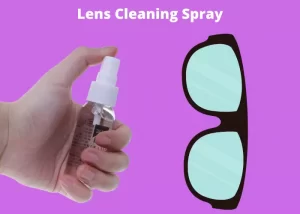 Remove Scratches from Plastic Lens Glasses with lens cleaning spray