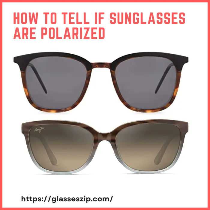 How to Tell if Sunglasses Are Polarized