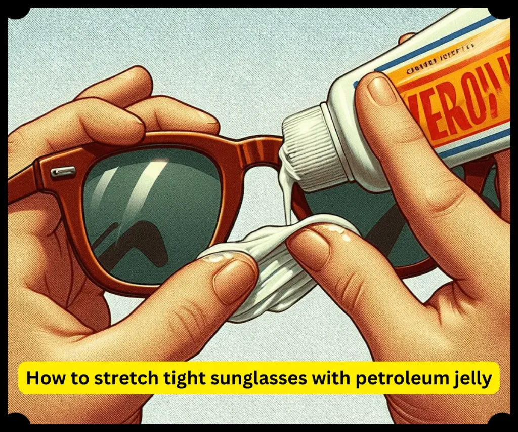 How to stretch tight sunglasses with petroleum jelly